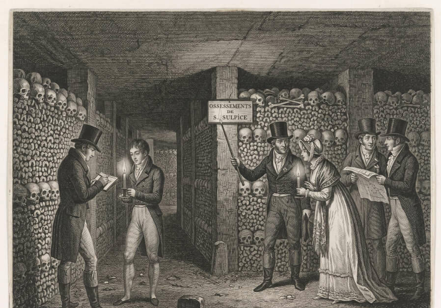 Paris Catacombs, first visits in the 19th Century.