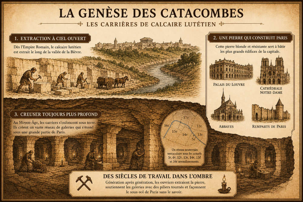 The genesis of the Paris Catacombs.